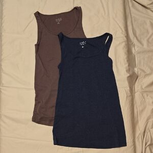 Ingrid & Isabel Brown Maternity Tank Top